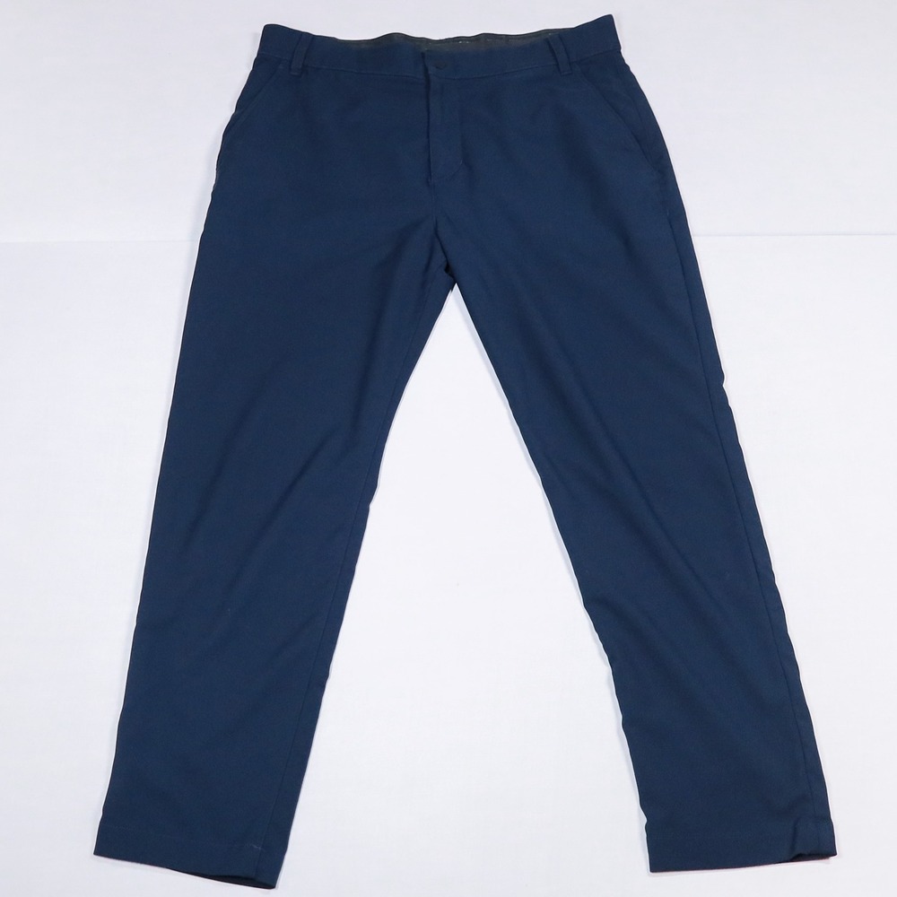 Nike Dri-Fit Victory Golf Pants Mens 34x32 Navy Blue Chino Trousers DN2397-451